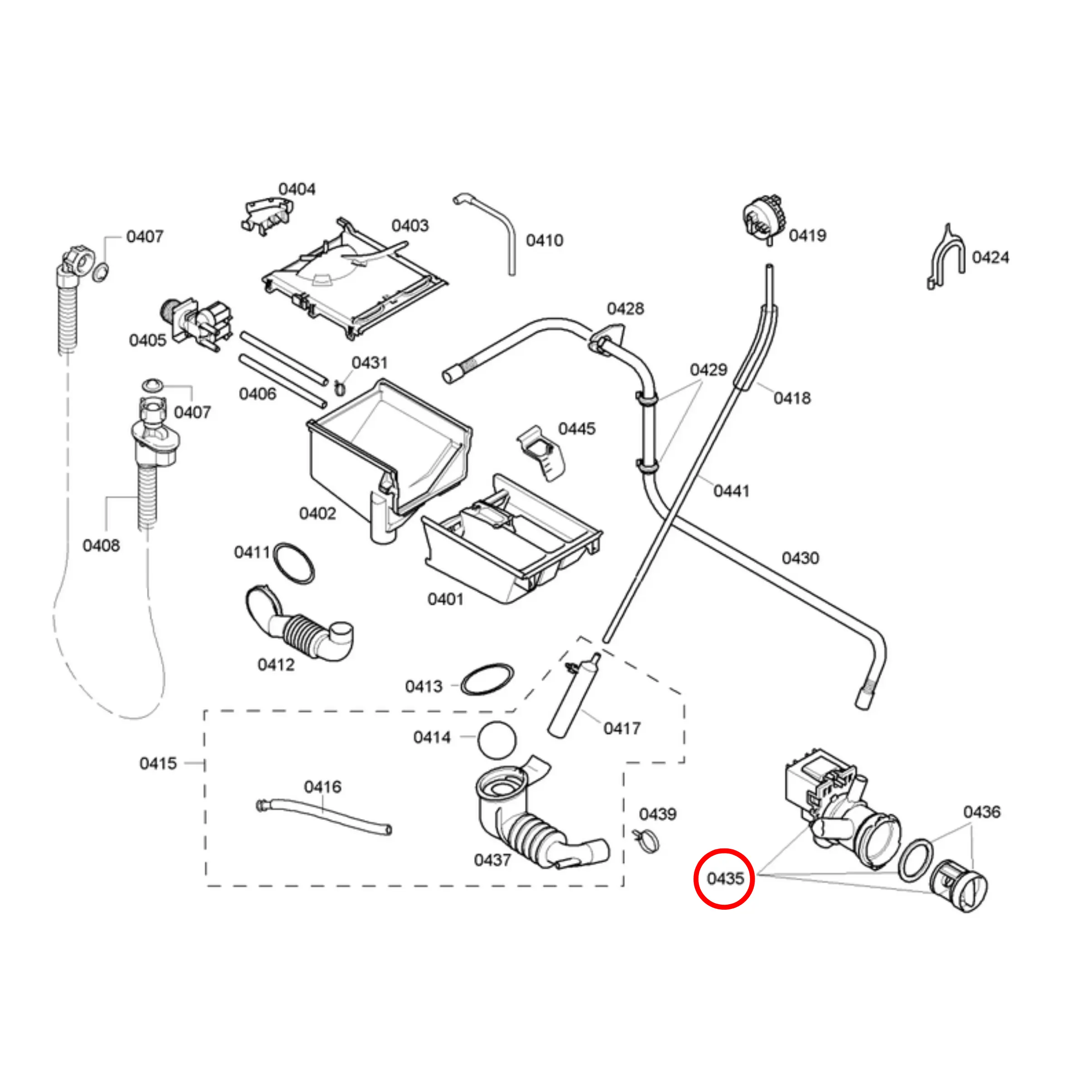 Bosch Washing Machine Drain Pump - 00145787, 00145414 - Fast Spares