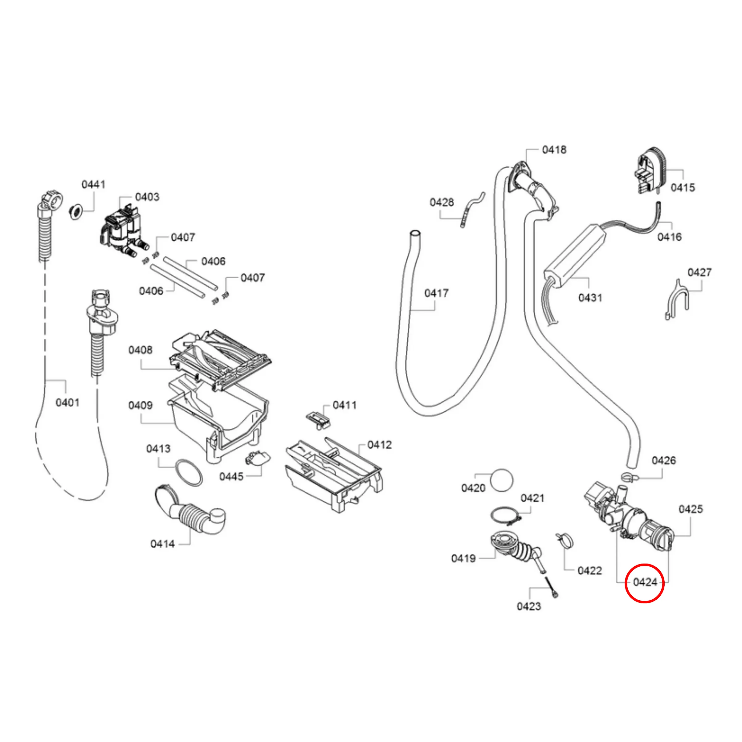 Bosch Front Load Washing Machine Drain Pump – 00146083 (Supersedes 00144992) - Fast Spares