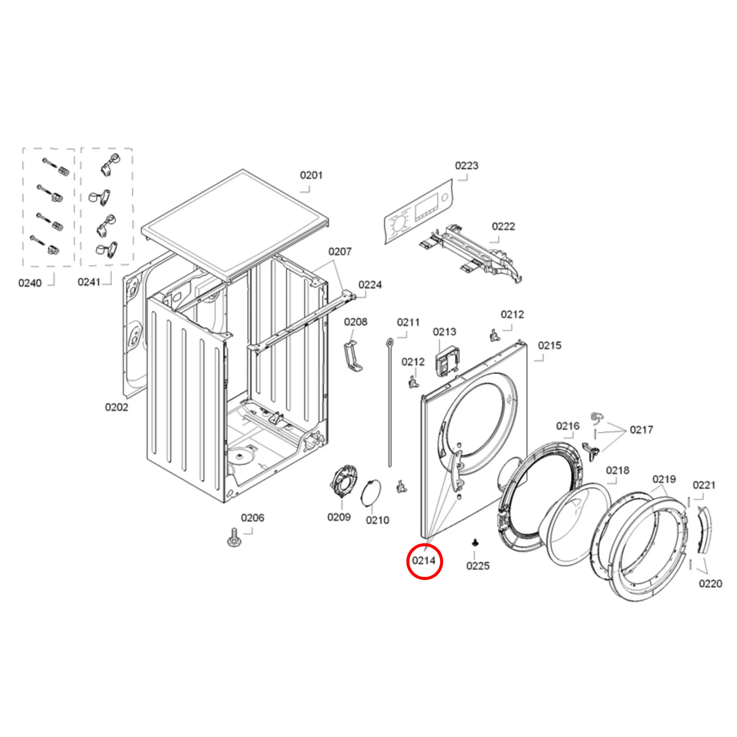 00624339 Bosch Front Load Washing Machine Door Hinge Perth Appliance Spares