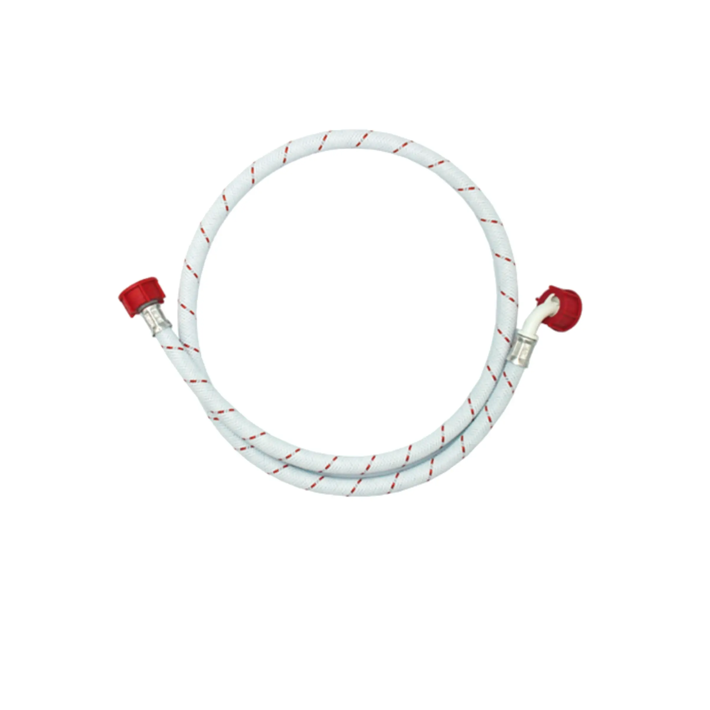 Universal Washing Machine Hot Water Inlet Hose 1.35MT Red Nuts 0571200125 - Fast Spares