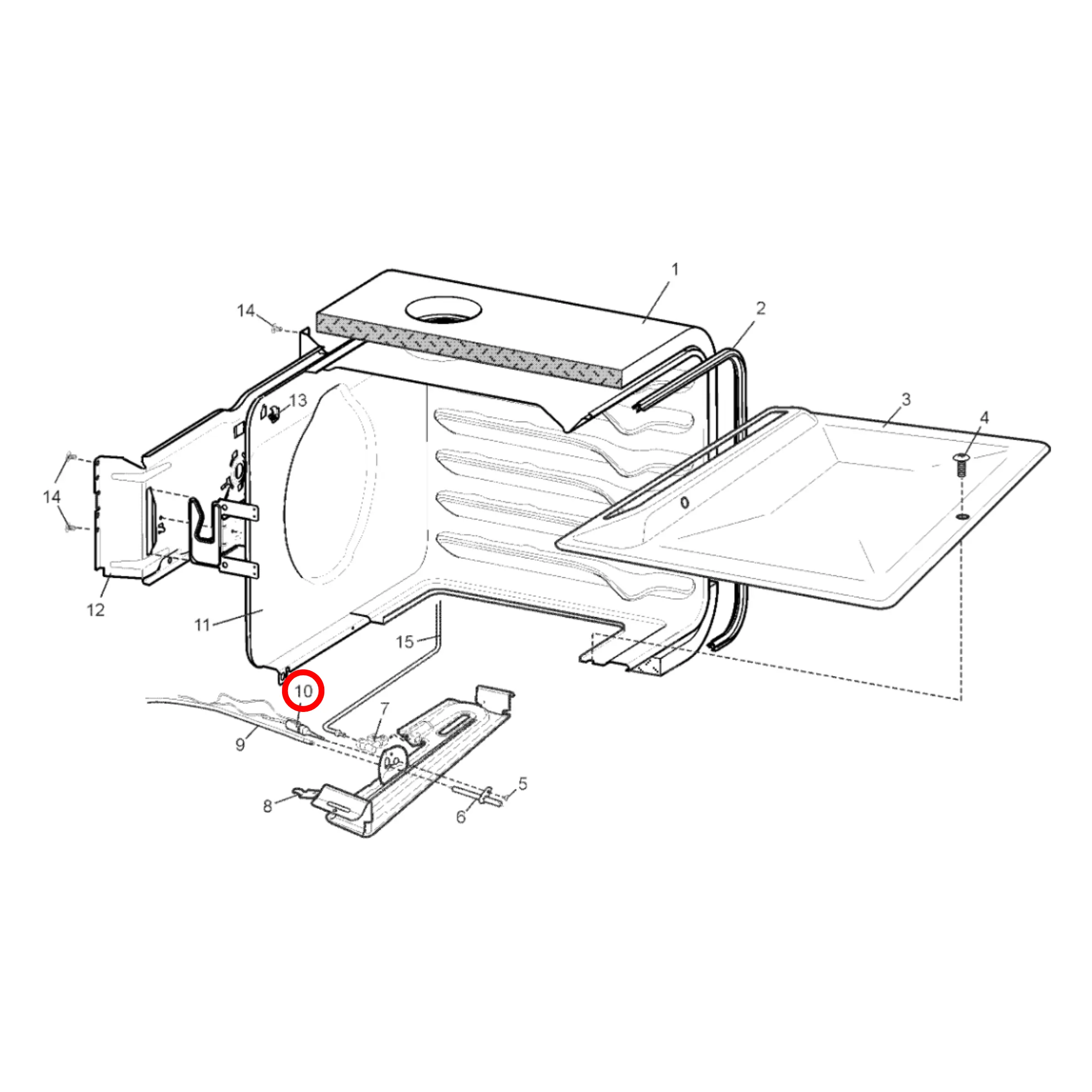 140054234012 Chef, Westinghouse Oven Gas Thermocouple - 0541001937, A05423401 - Fast Spares