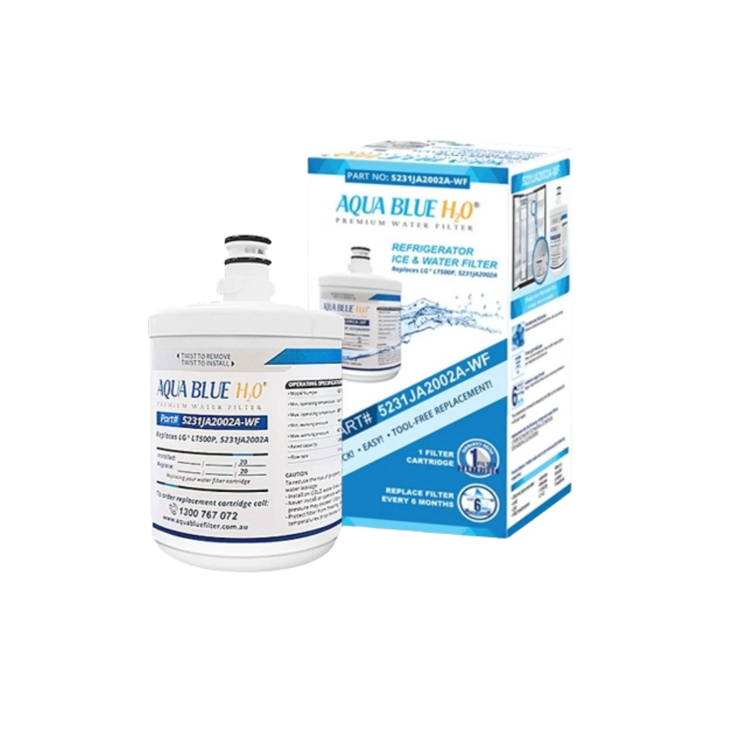 5231JA2002A LG Fridge Replacement Water Filter - LT500P, ADQ72910901 Fast Spares