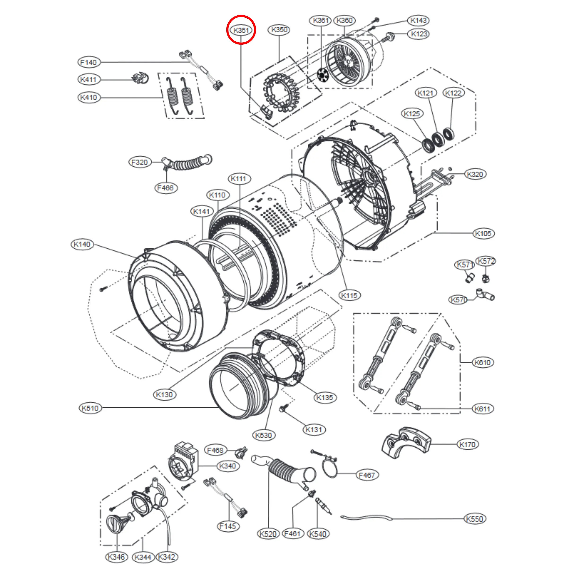 6501KW2001A LG Front Load Washing Machine Halls Sensor- LG117 - Fast Spares