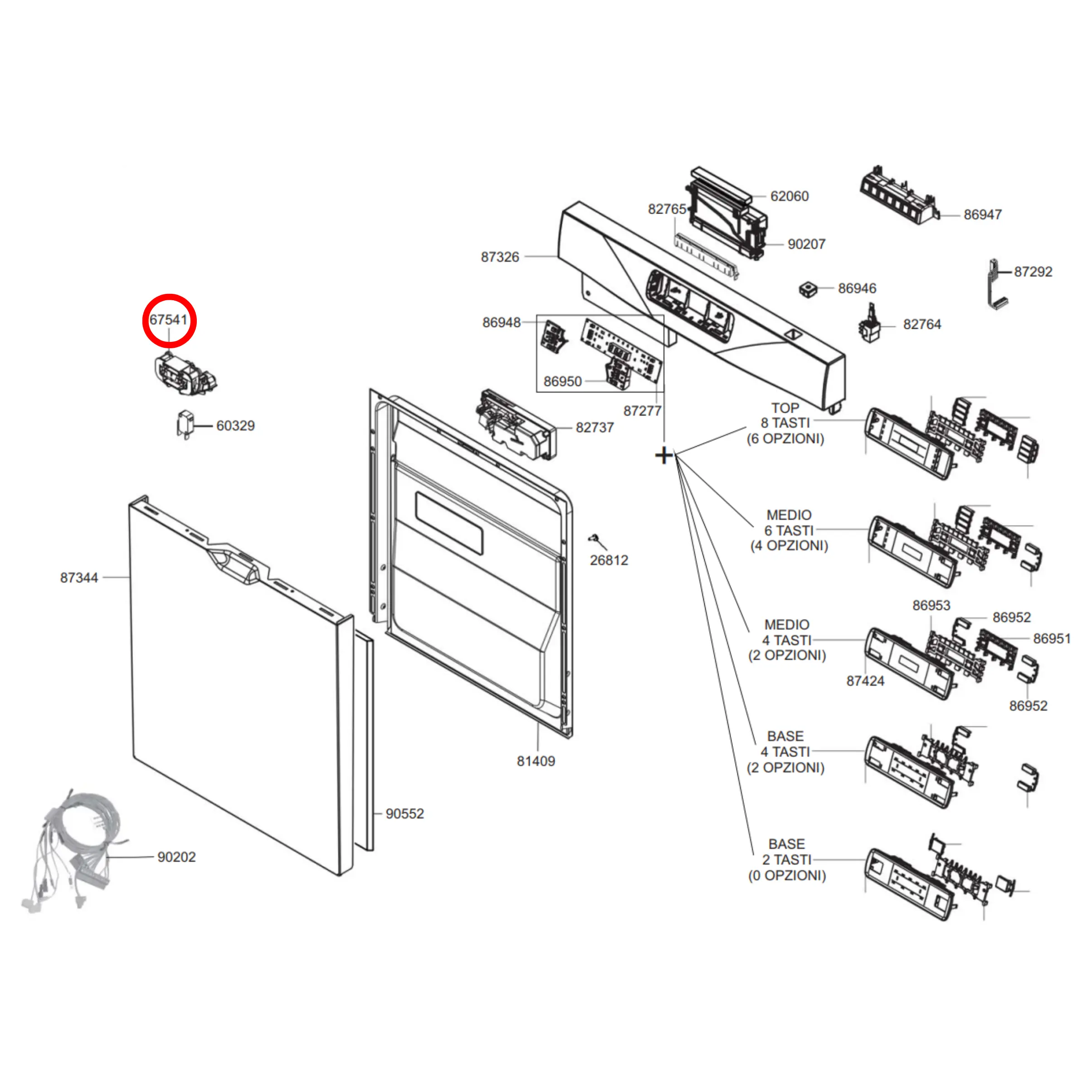 697690215 Smeg Dishwasher Door Lock Assembly Perth Appliance Spares