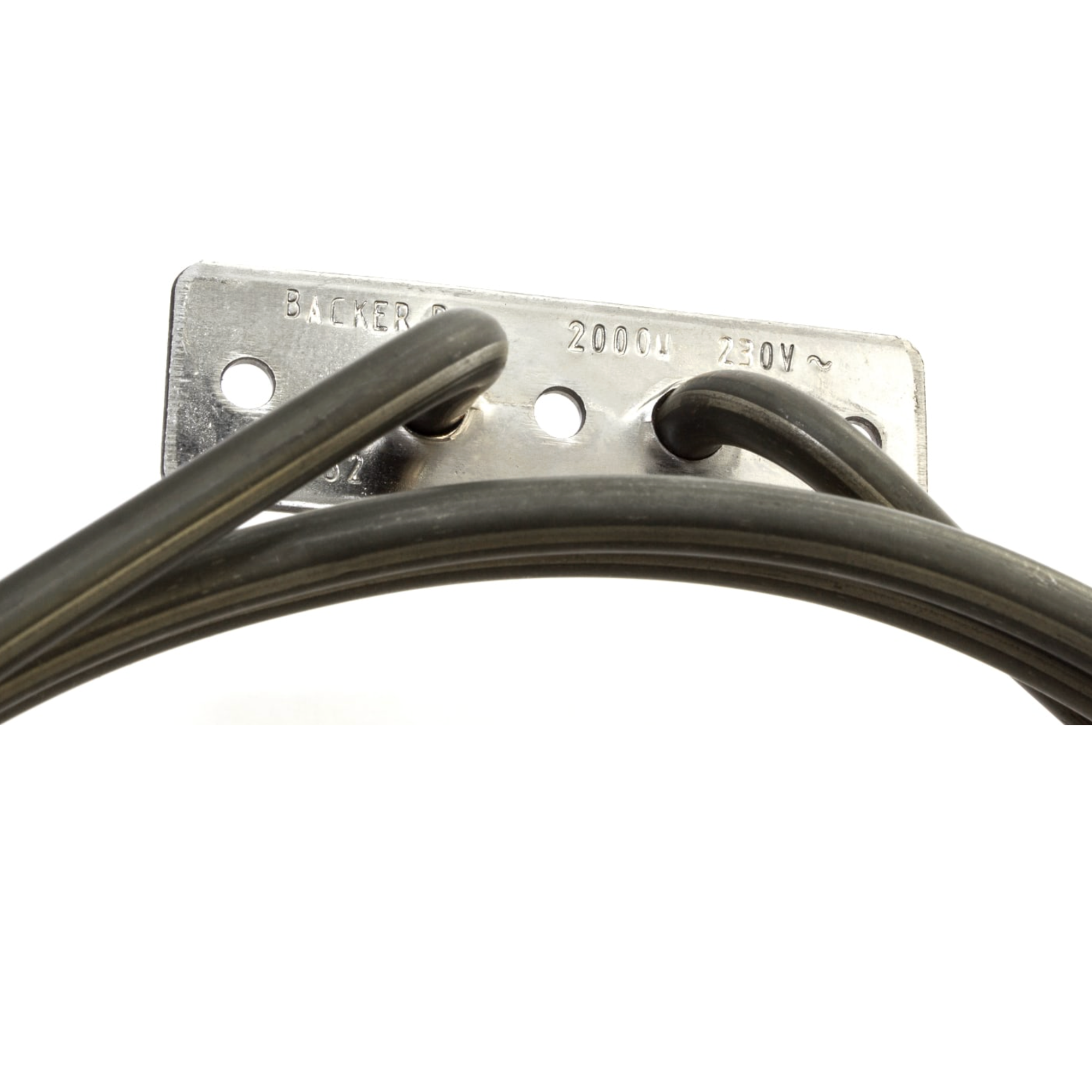 Rear view of 806891082 SMEG oven heating element showing mounting bracket