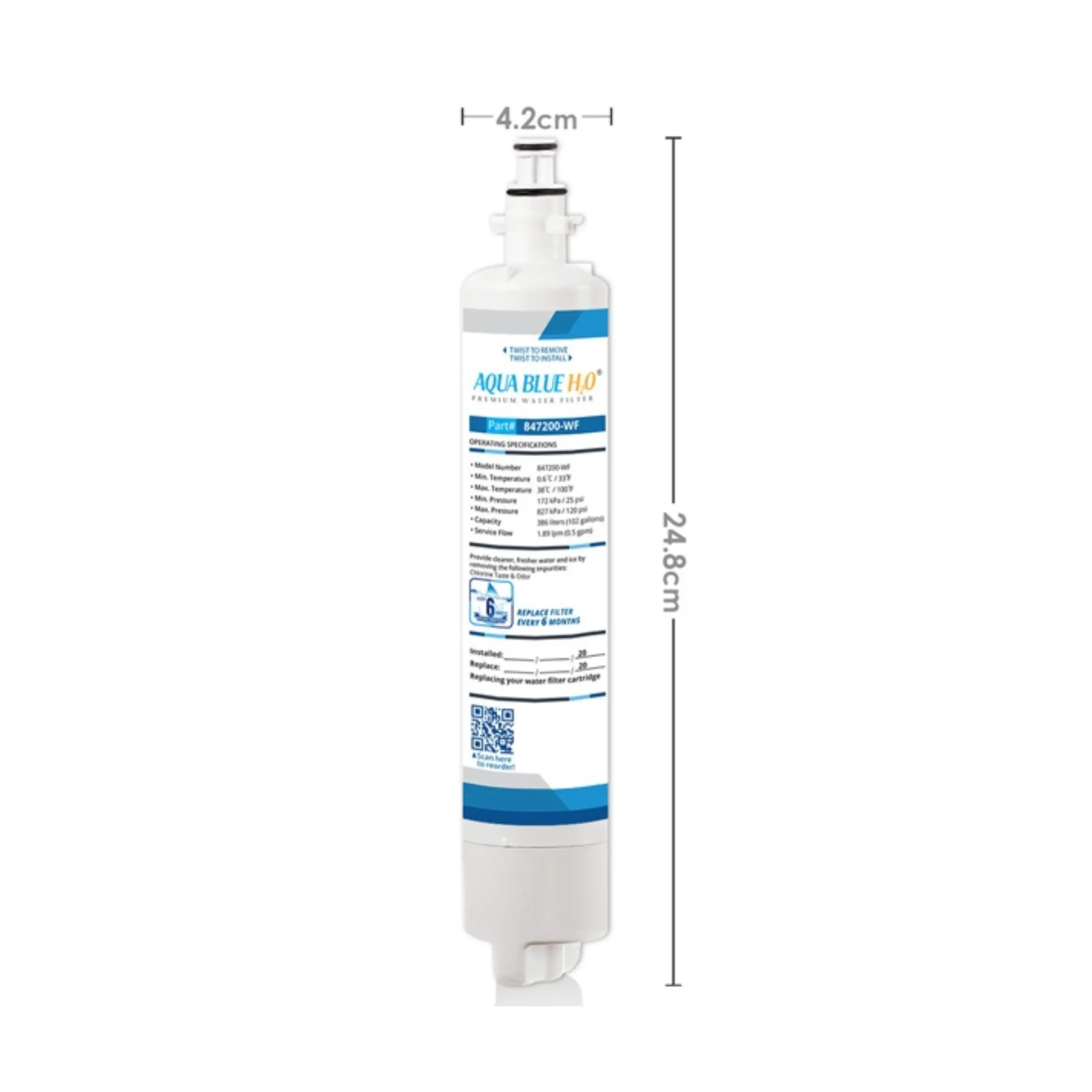 847200-WF Fisher & Paykel Fridge Water Filter - Non Genuine Fast Spares