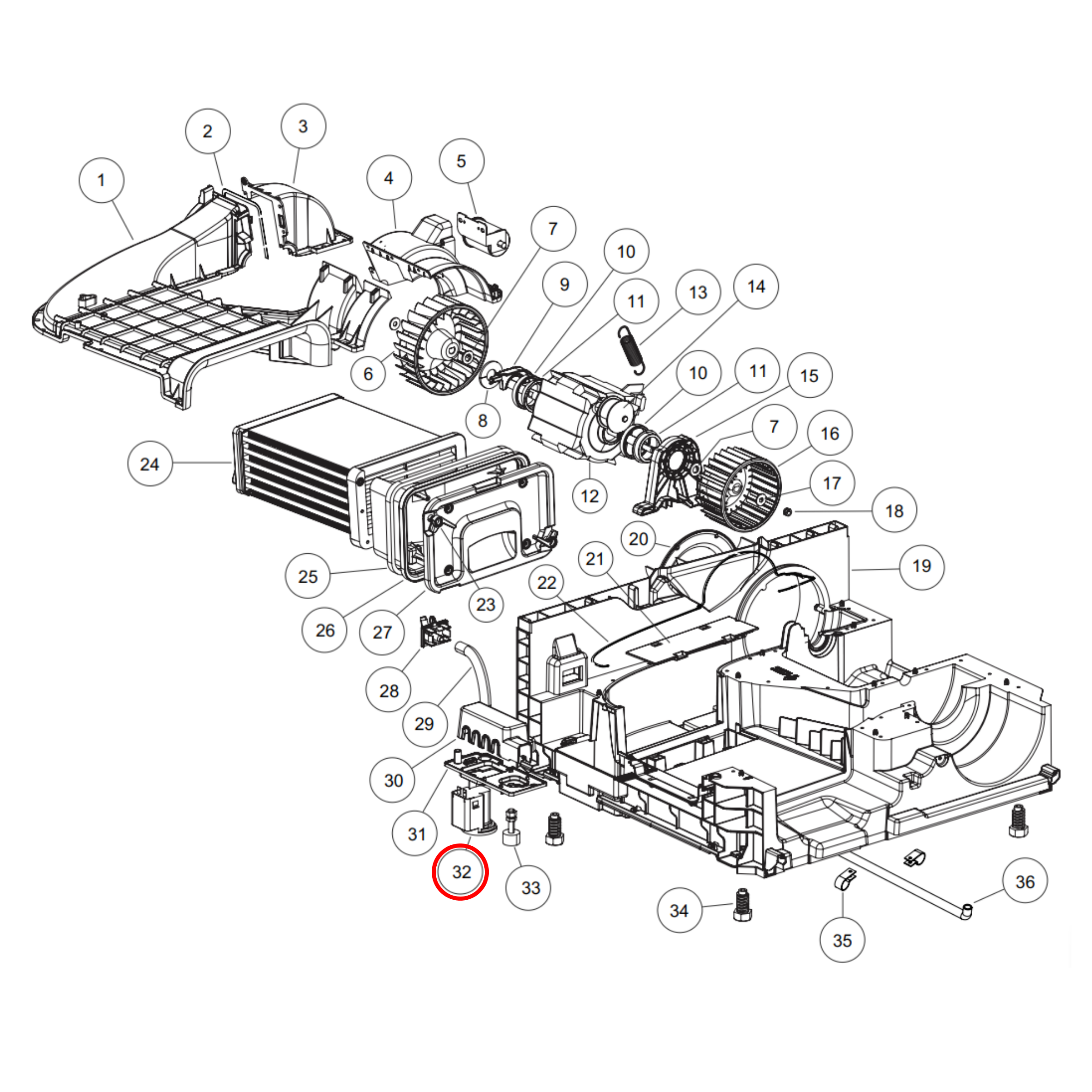 H0024000190 Fisher & Paykel, Haier Dryer Condensate Pump Perth Appliance Spares