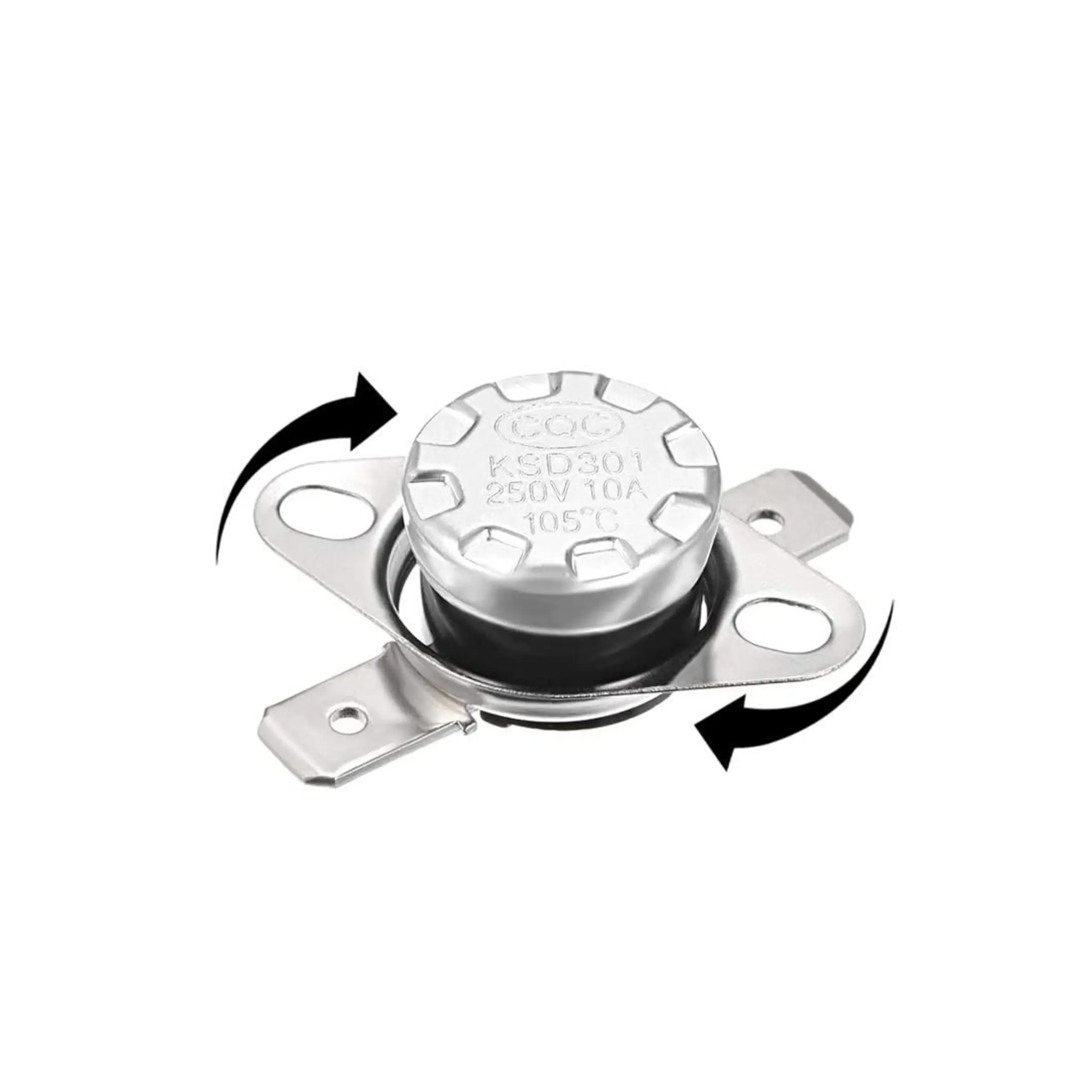 KSD301 105C Normally Open Thermal Control 250V 10A - Fast Spares