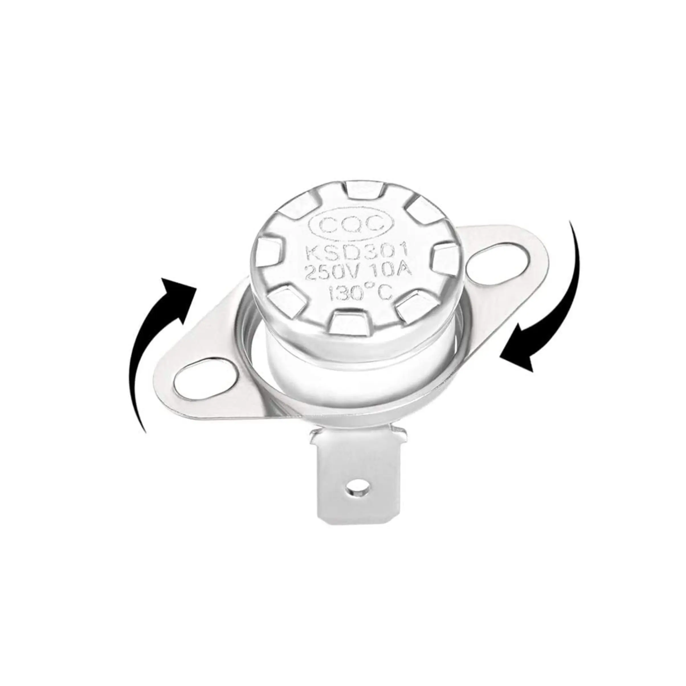 KSD301 130C Normally Open Thermal Control 250V 10A - Fast Spares
