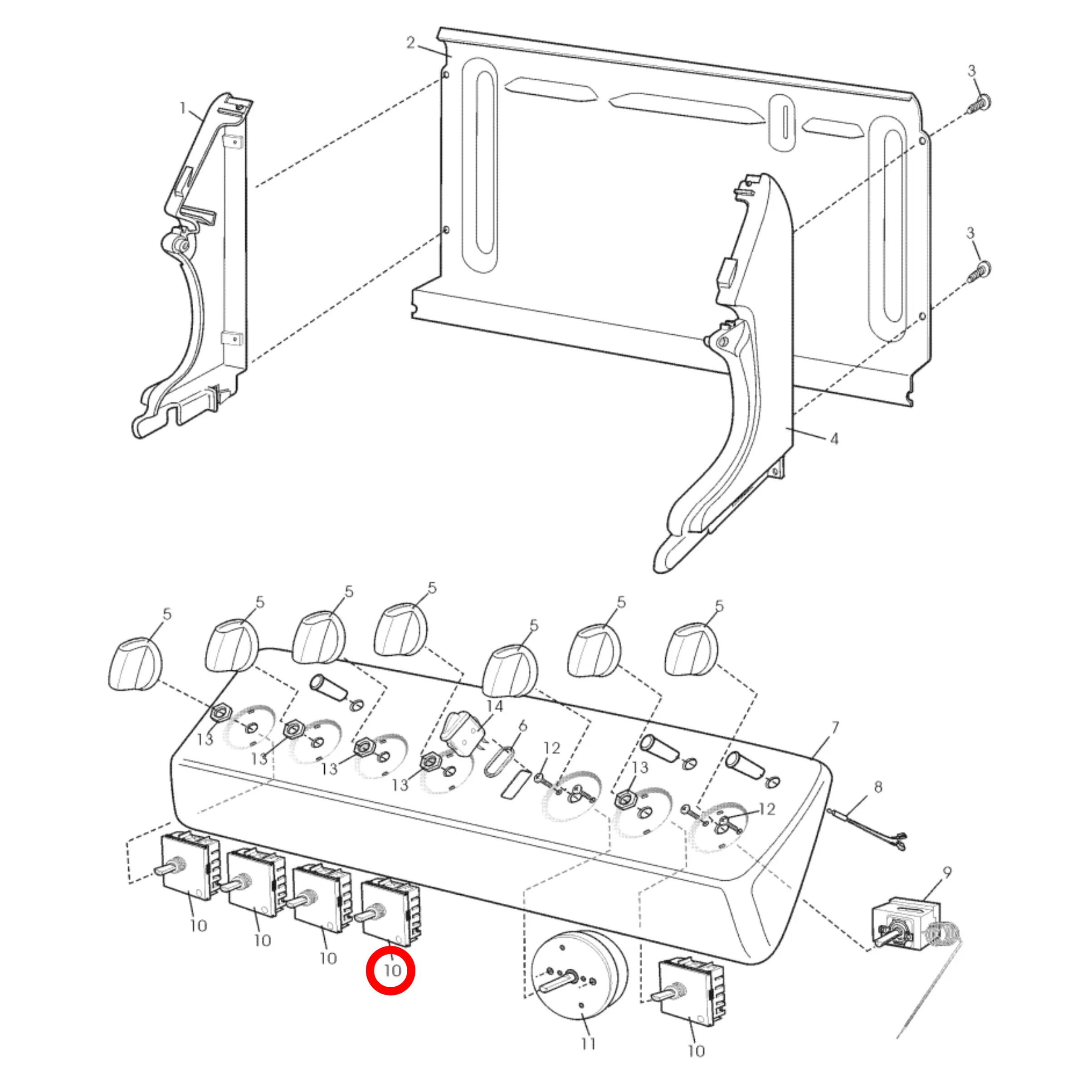 MP101 Stove Cooktop Energy Regulator with Pilot Control Switch (Simmerstat) – 0534001654 Fast Spares