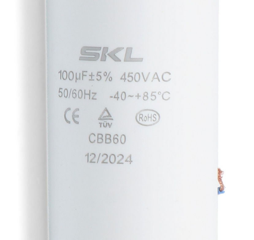 CAP100L Capacitor 100UF With Leads 450V Size Ø55x120mm Fast Spares