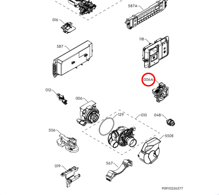 140180051041 AEG Electrolux Dishwasher Drain Pump 3 Phase – 140180051033 AEG