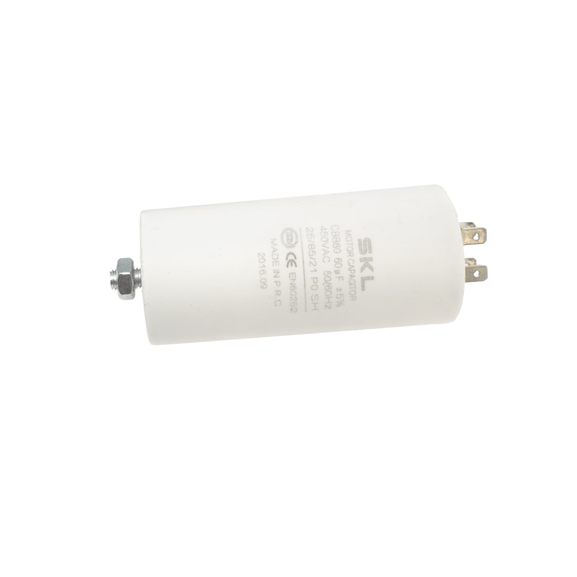 CAP060MS Capacitor 60µF Ø50x106mm 450V Metal with Stud Fast Spares