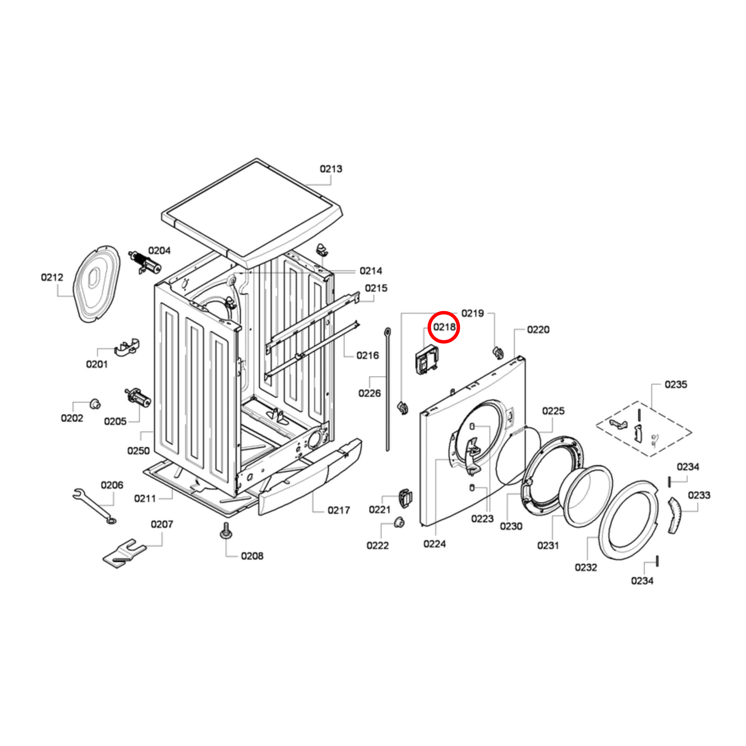 00616876 Bosch Washing Machine Door Lock - BO118 Perth Appliance Spares
