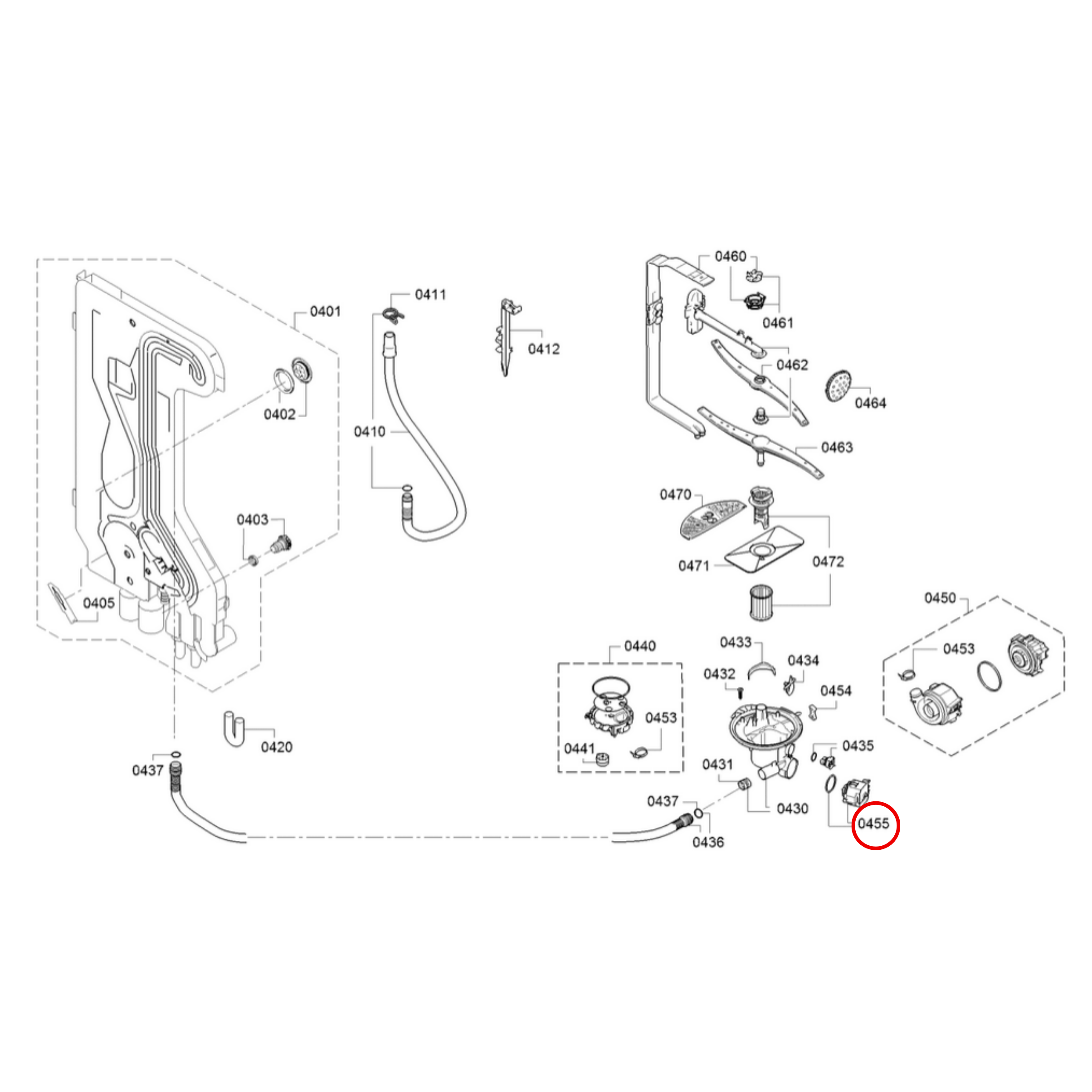 00631200 Bosh, Siemens Dishwasher Drain Pump Perth Appliance Spares