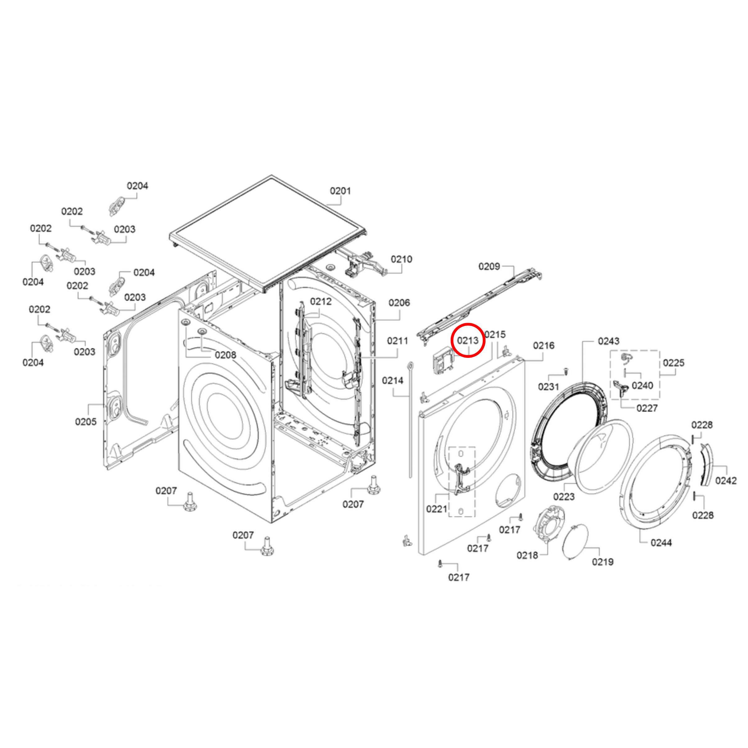 Bosch Front Load Washing Machine Door Lock (3 Pin) – 00633765 (BO122, 00619468)