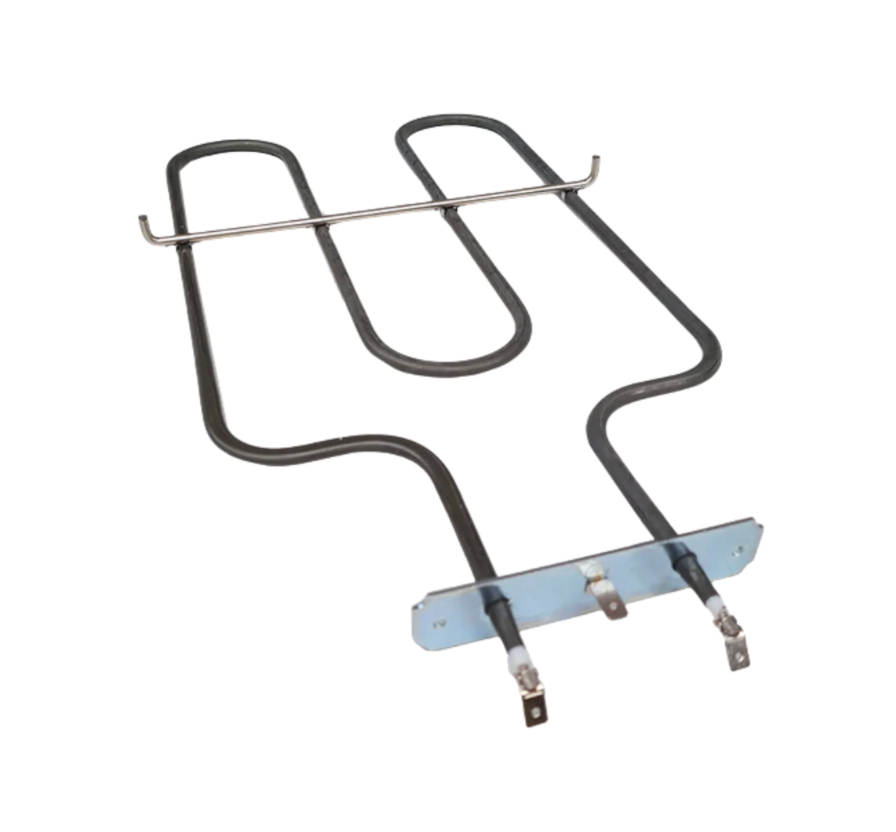 Front view of the 03010603 Baumatic Lofra oven lower heating element.