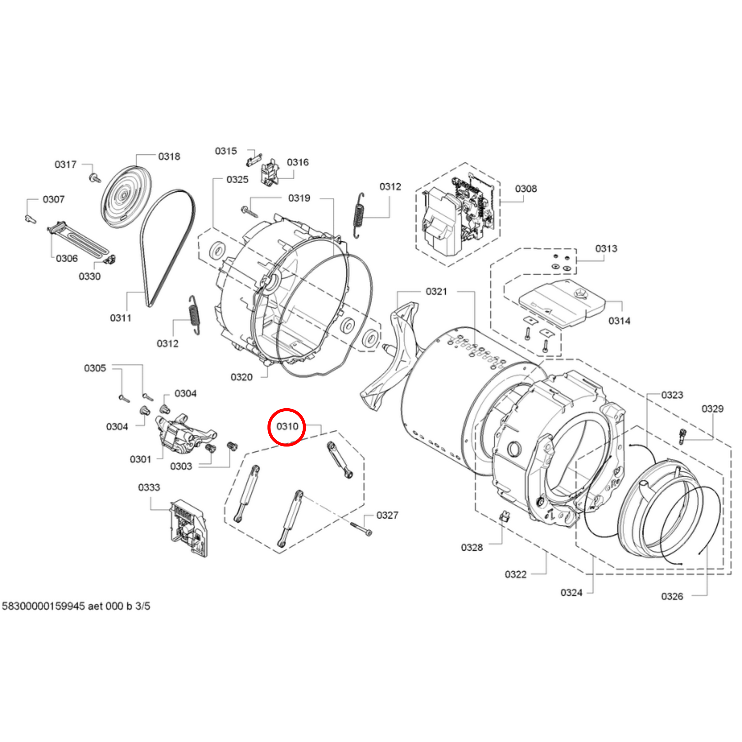 11051551 Bosch Washing Machine Shock Absorber – 00660865, 00742719