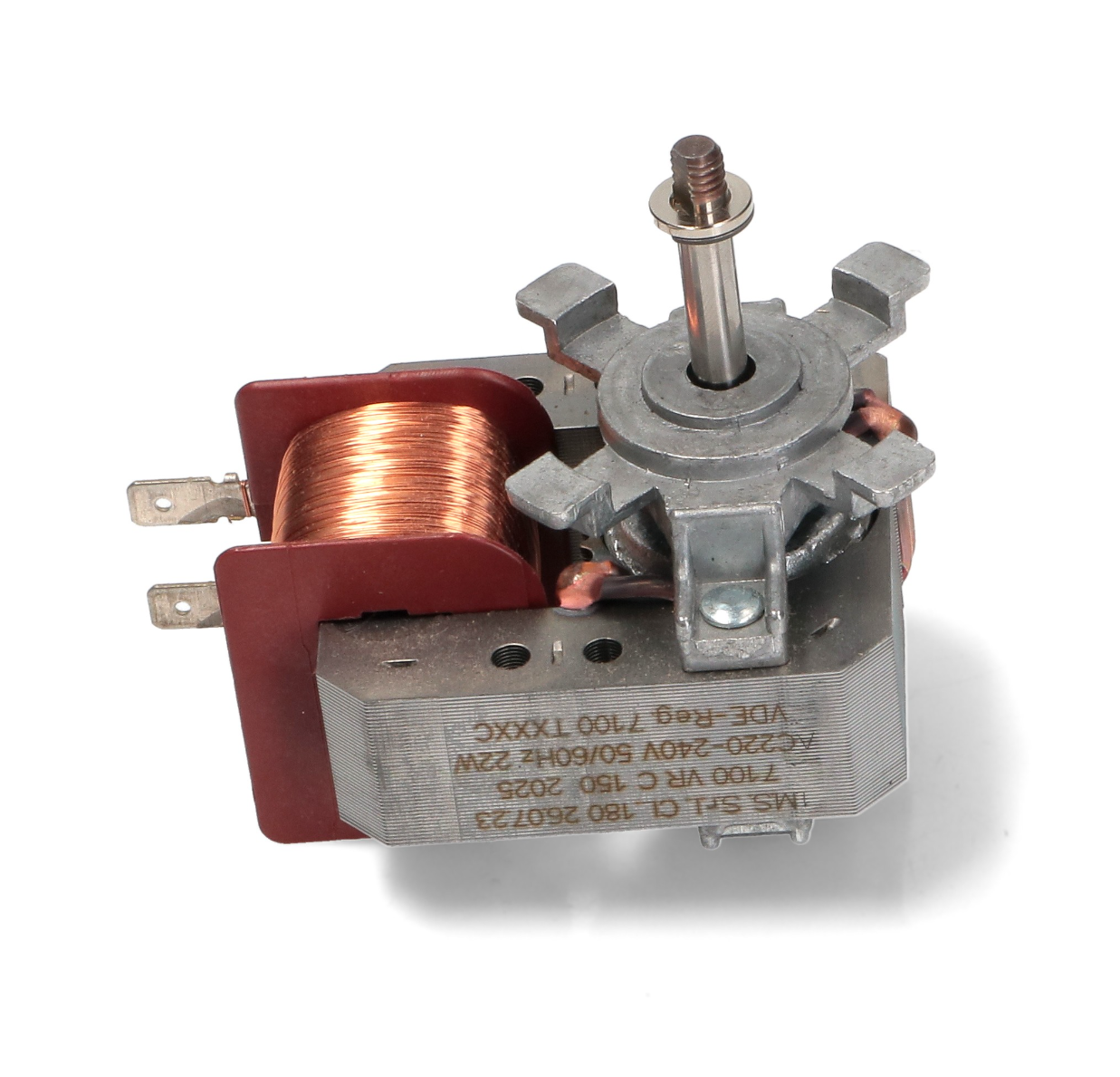 3890813045 Electrolux oven fan motor with 25mm shaft genuine replacement.