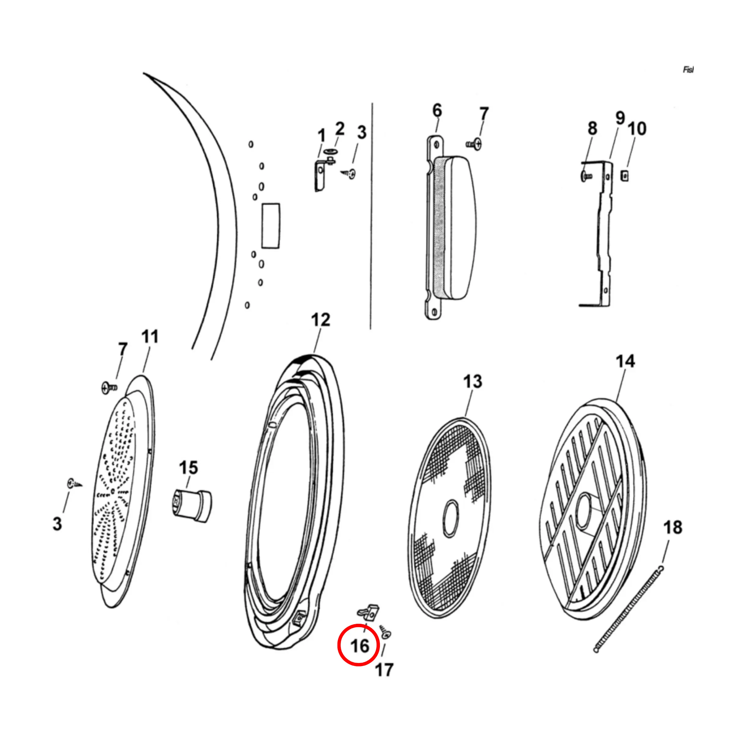 410089P Fisher & Paykel Dryer Door Strike Fast Spares
