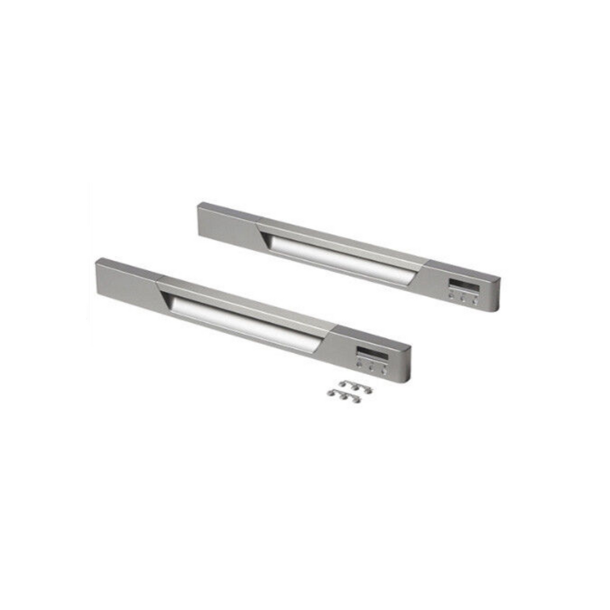 512484P Fisher & Paykel Dishwasher Door Handle Kit Silver Pack of 2 - 522896, 510692