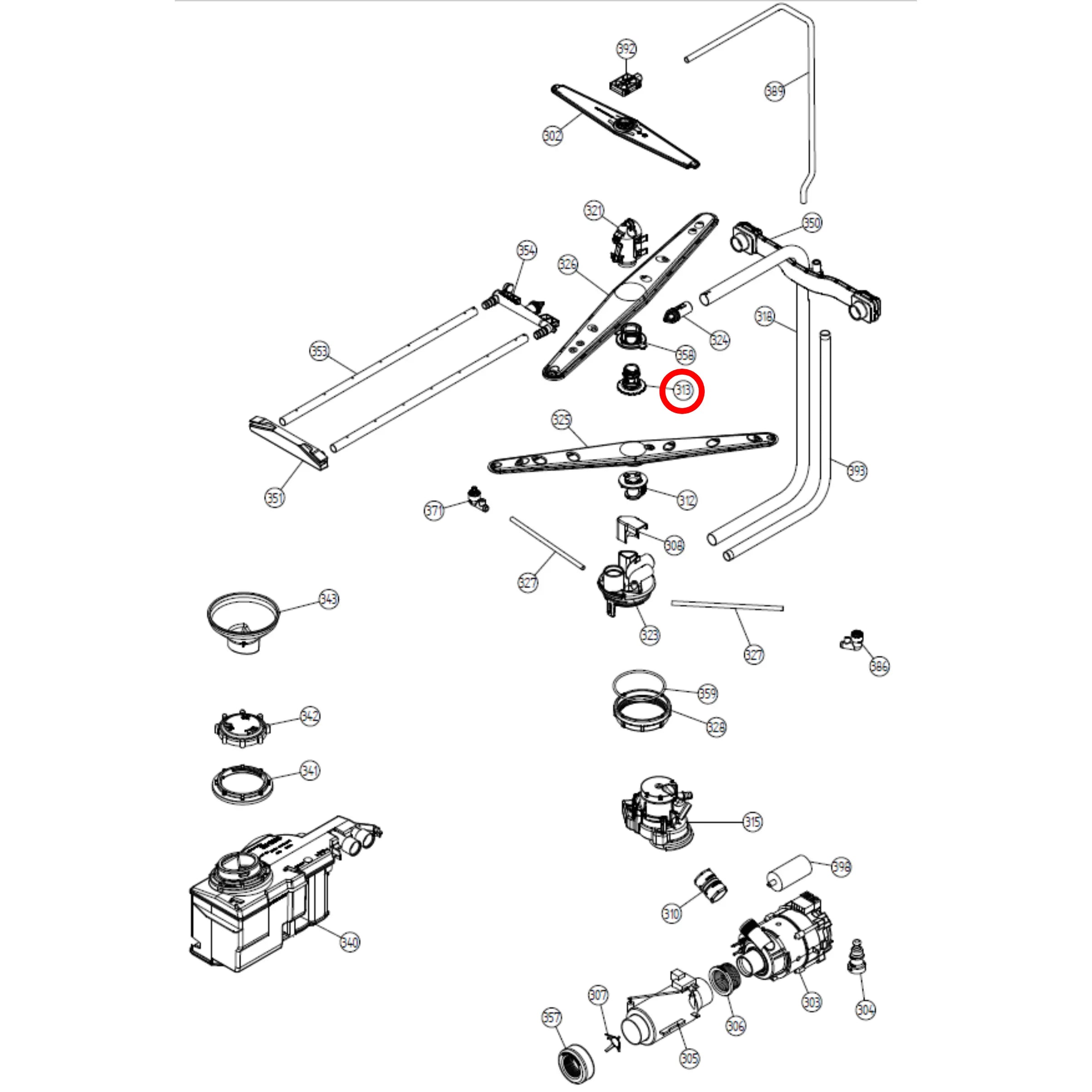 700382 Asko Dishwasher Bearing Perth Appliance Spares