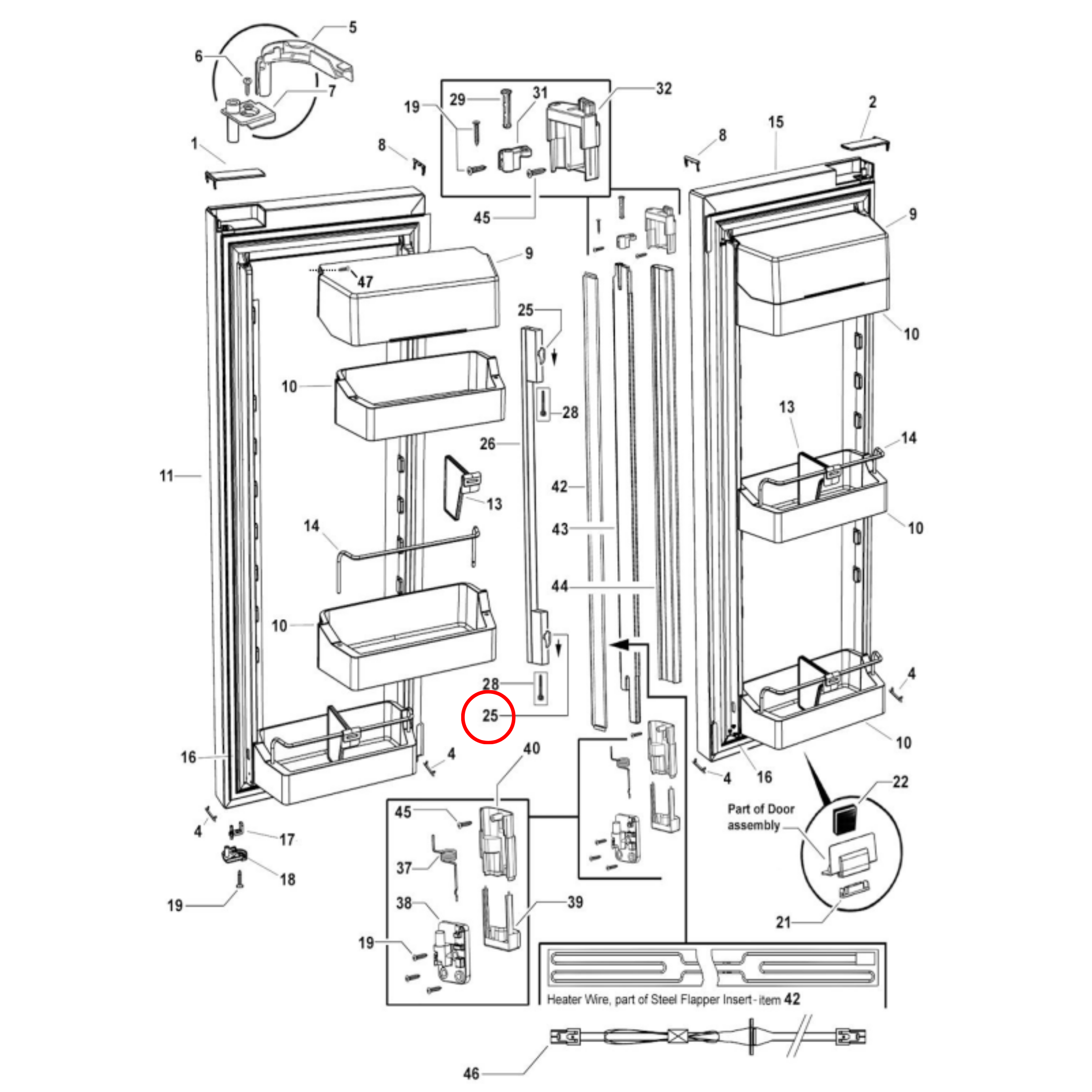 860795P Fisher & Paykel Fridge Door Handle Kit – Replaces 837182P