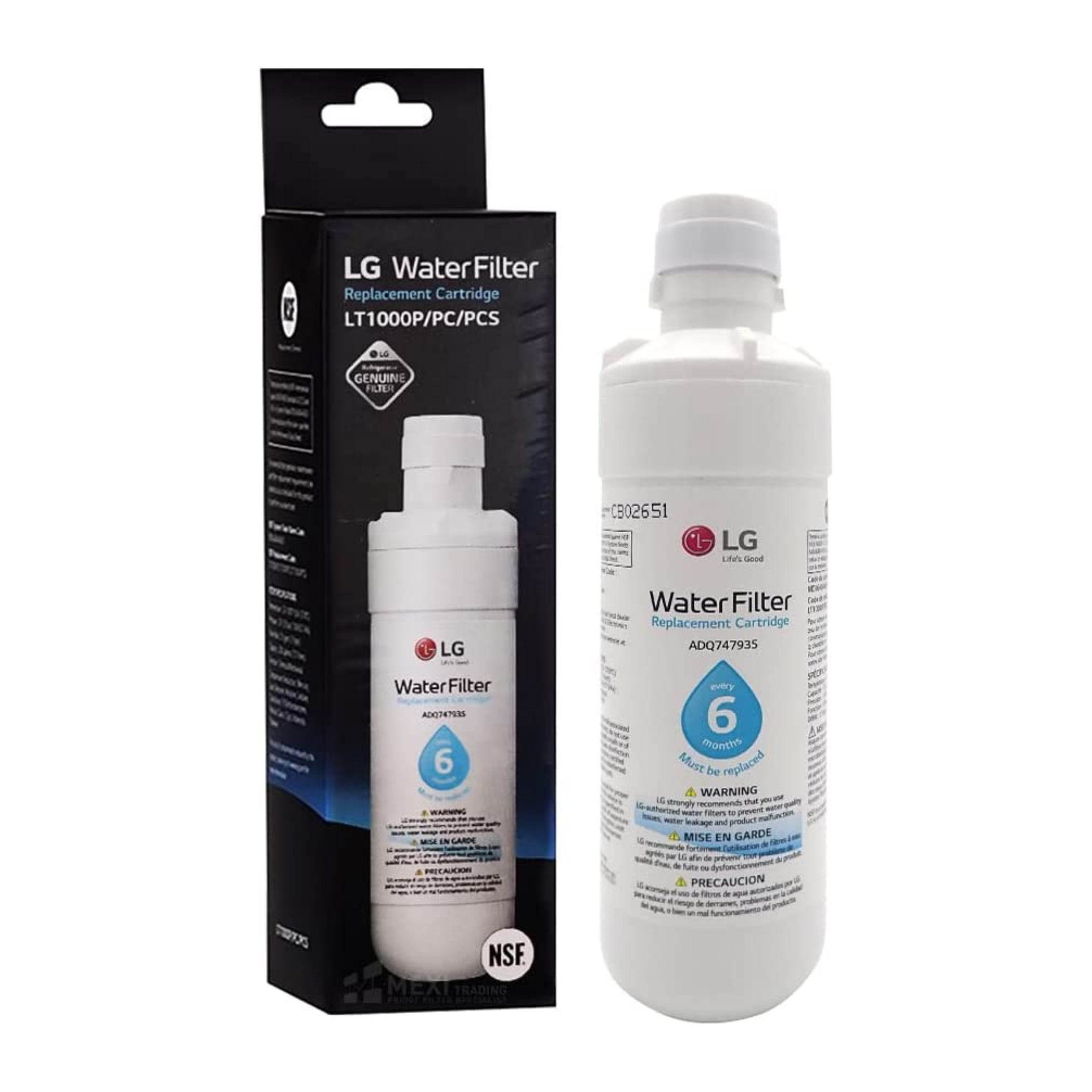 LG Fridge Internal Water Filter ADQ74793501  - LT1000P, MDJ64844601