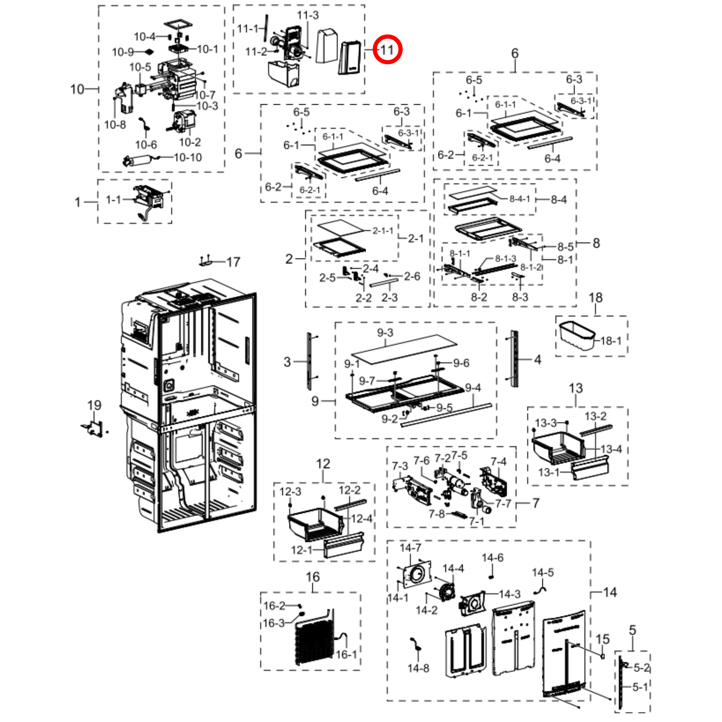 DA97-20157B Samsung Fridge Ice Maker – Replaces DA97-20157A
