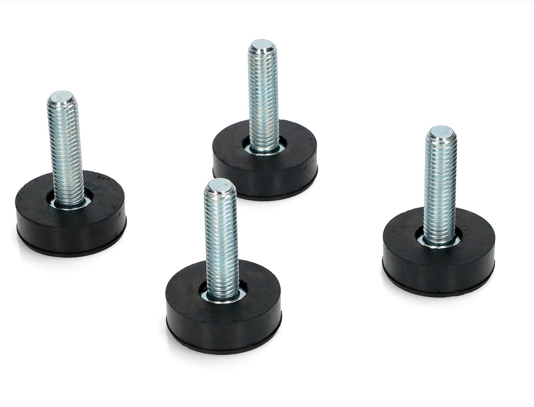 M8 Rubber Levelling Foot Kit 50mm – Adjustable Appliance Feet pack of 4 Fast Spares