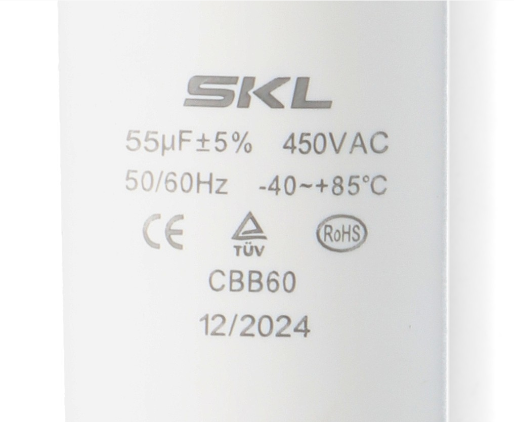CAP055MS Capacitor 55UF 450V Size Ø50x105mm Metal With Stud Fast Spares