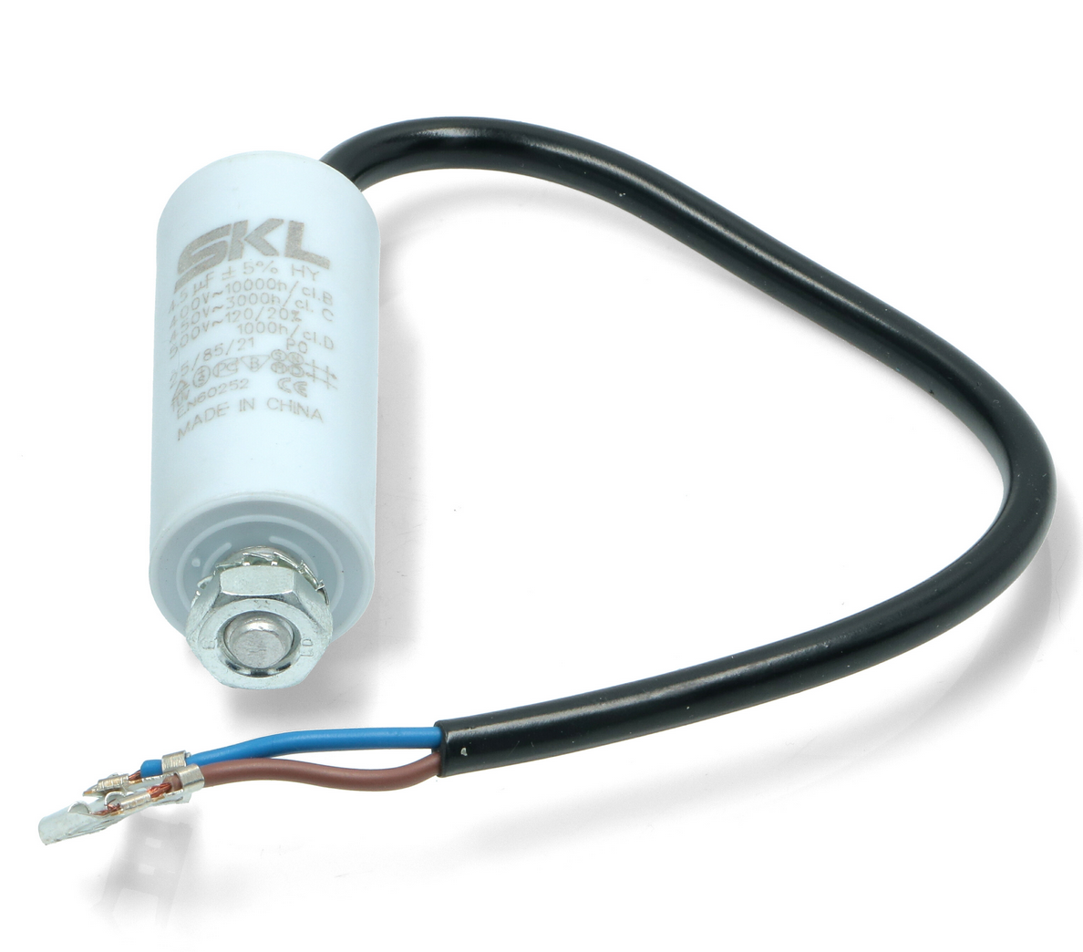 CAP0045L Capacitor 4.5UF With Leads 450V Size Ø30x57mm Fast Spares