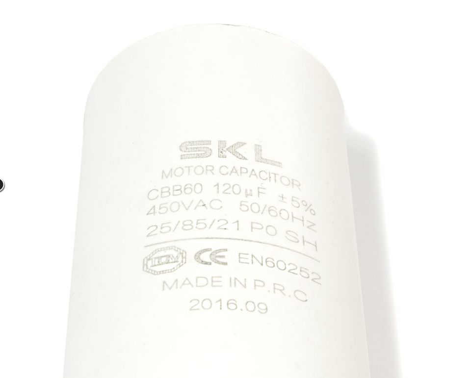 CAP100MS Capacitor 100µF Ø60x120mm 450V Metal with Stud Fast Spares