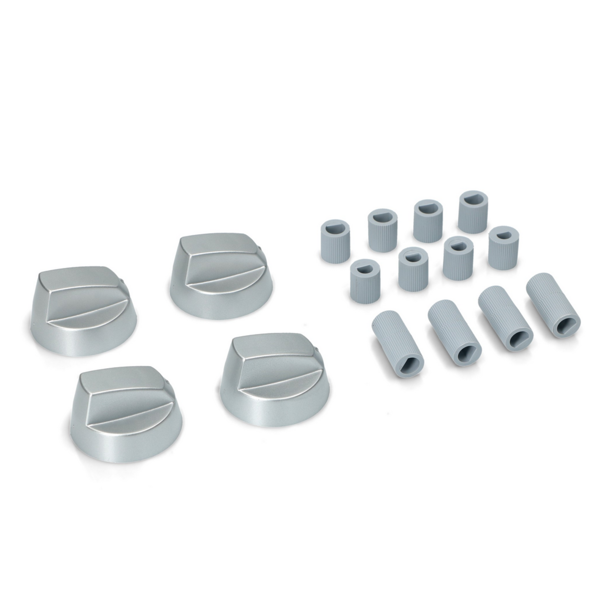 OVK058S Universal Oven Stove Knob Silver Set 4 pcs Fast Spares